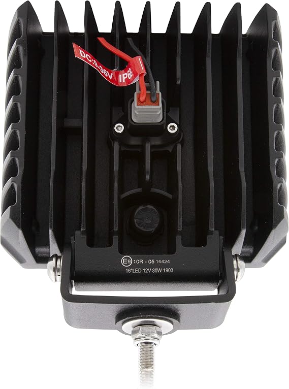 Maxxima 5,000 Lumen 16 LED Square Work Light, Black