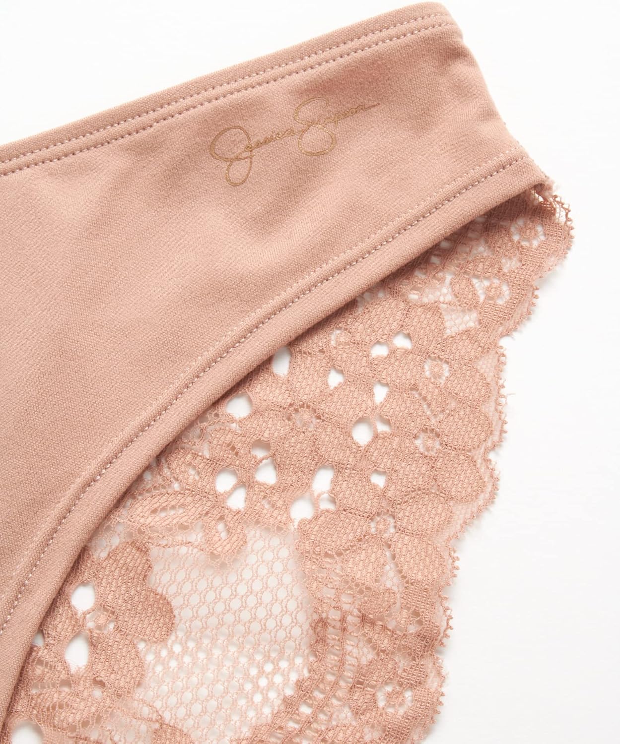 Jessica Simpson Women's Underwear - 3 Pack Microfiber Lace Bikini Panties (S-XL) - Image 4