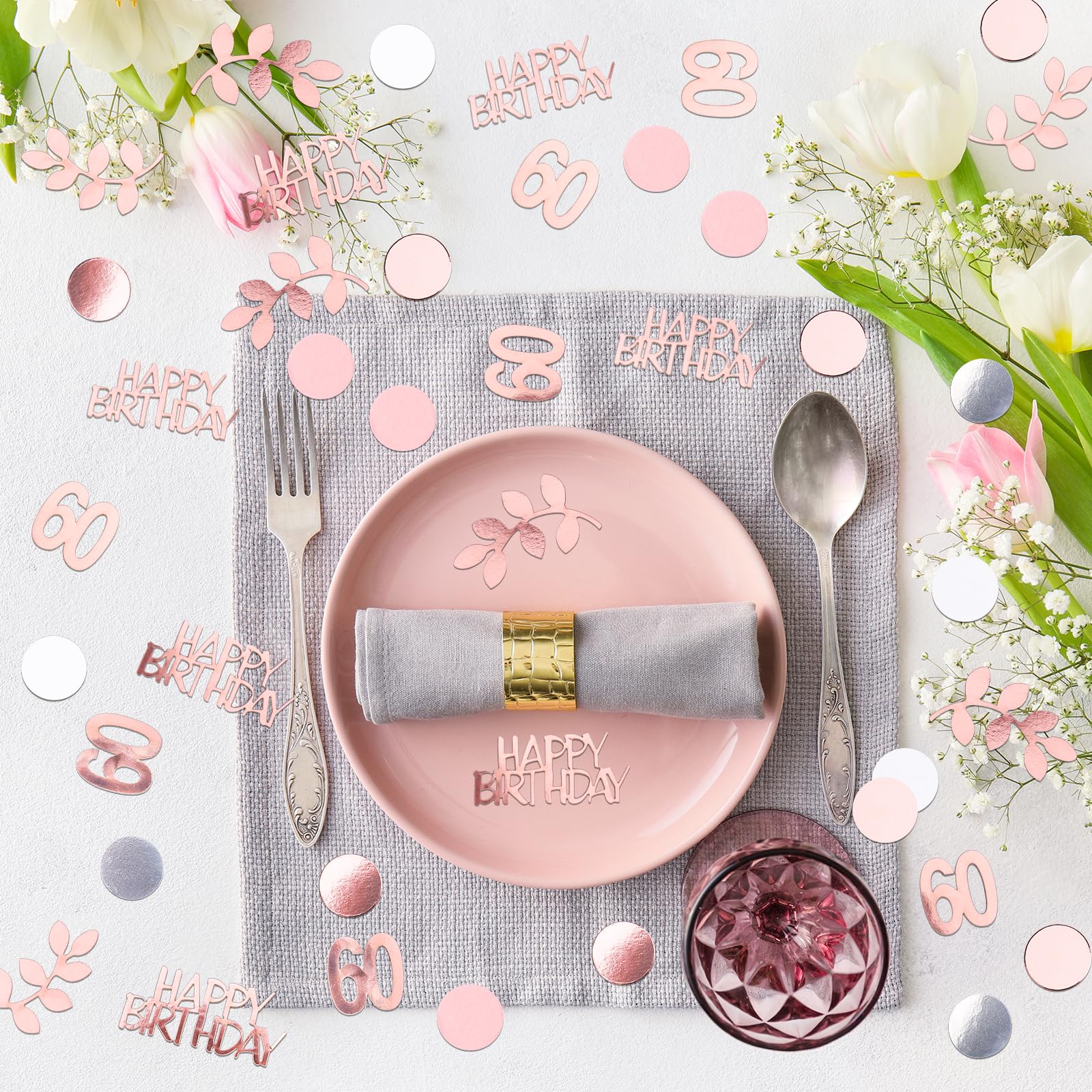 6 Grands Confettis 30 Ans Or Métallisé, Décoration Anniversaire