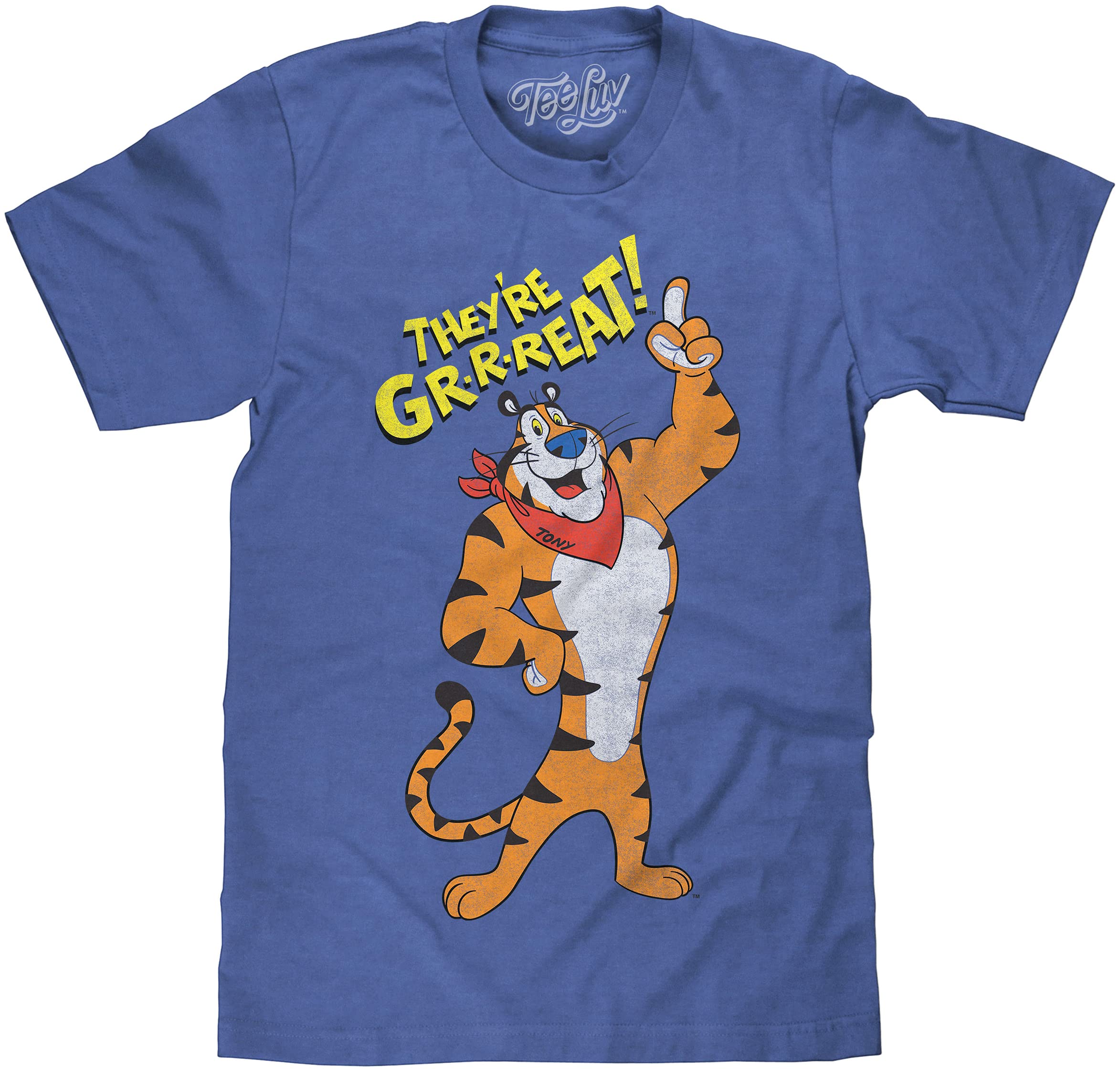 Tee Luv Frosted Flakes Tony The Tiger Shirt - Cartoon Mascot Cereal T-Shirt - XX-Large