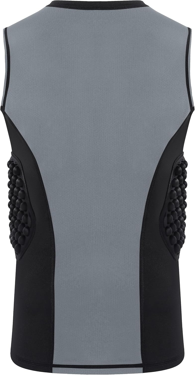 Roadbox Youth Baseball Chest Protector, Kids Softball Padded Compression Shirt, Rib Heart Sternum Guard for Football Lacrosse