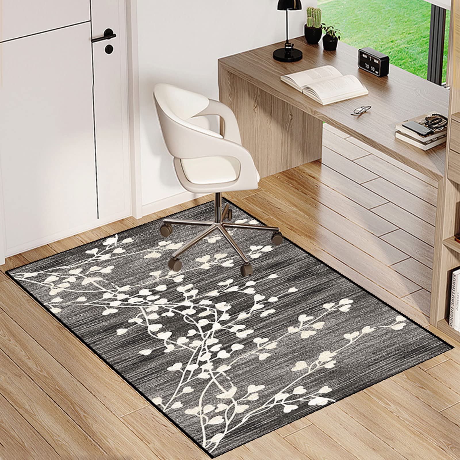 Single tree forest Chair Mat For Hardwood Floors,Office Chair Carpet，Multi-Purpose Floor Protectors For Rolling Chairs，Area Rug，anti-skidding And Stop Noise,Available In A Variety Of Colors And Sizes
