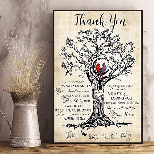 Hunter Direct Cartel con texto en inglés "Thank You Led Zeppelin", carteles para el hogar, póster vintage para el hogar, decoración del hogar,