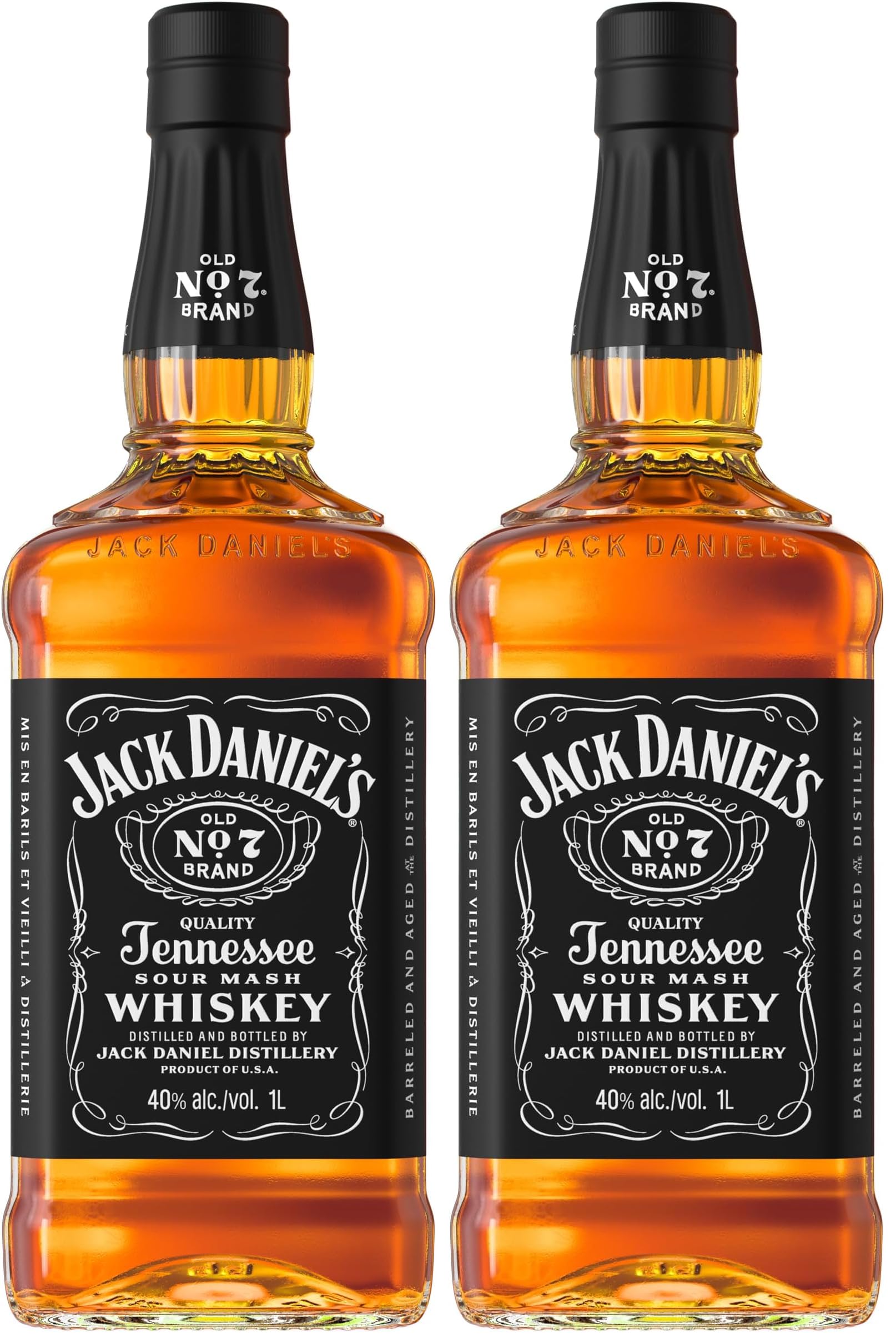 Jack Daniel's Tennessee Whiskey 1L (Lot de 2)