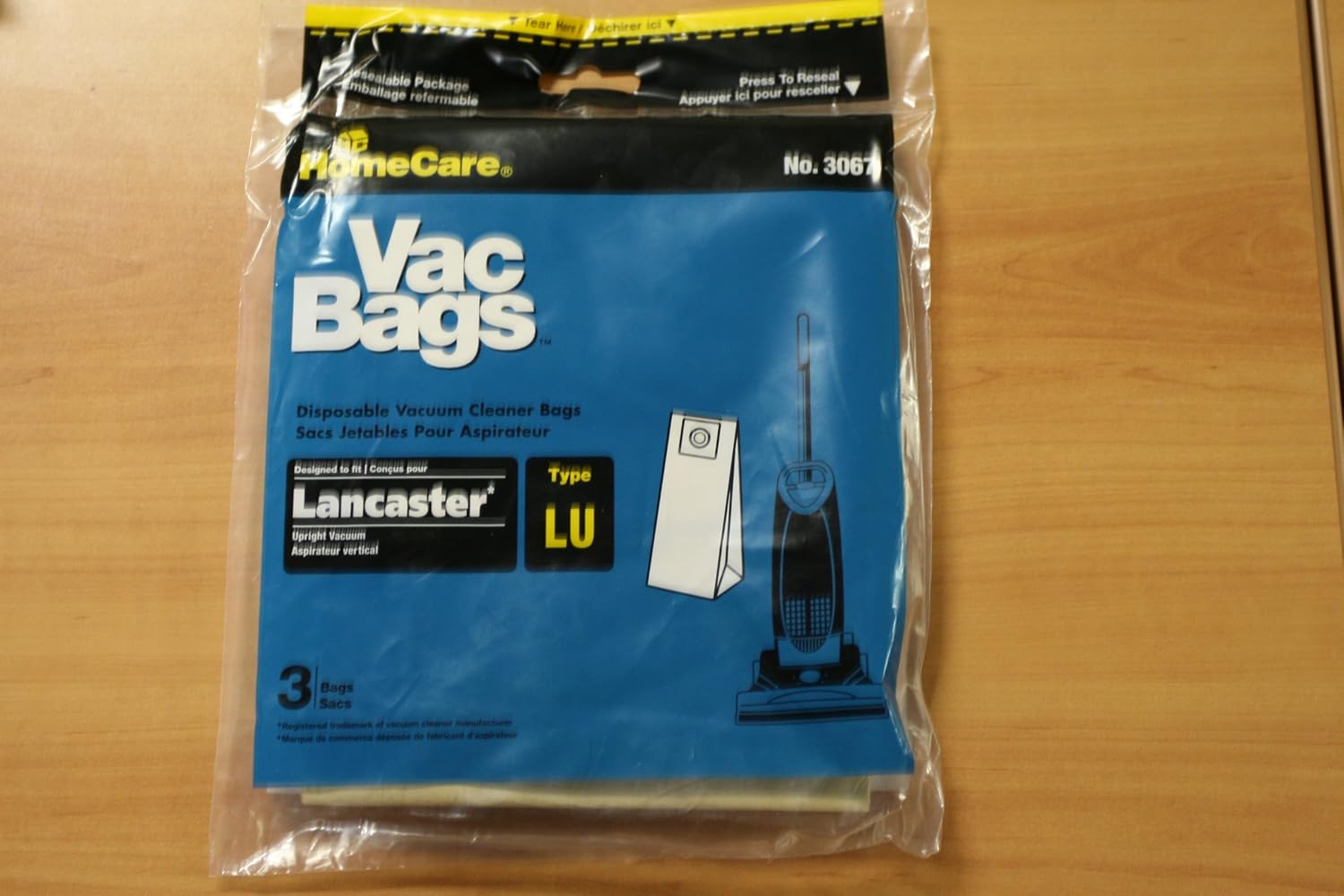 Disposable Vacuum Cleaner Bags for Lancaster Upright Vacuum Type LU