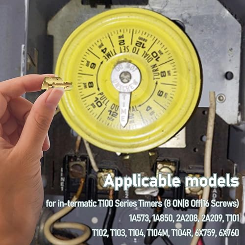 Miniatura 5 de Clips de encendido y apagado para temporizador de piscina t104r para Intermatic 156T1978A, kit de reemplazo de interruptor de tiempo para