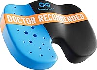 Vista 1 de Everlasting Comfort Cojín de asiento de espuma viscoelástica recomendado por médicos para sillas de oficina y automóvil, accesorios ergonómicos