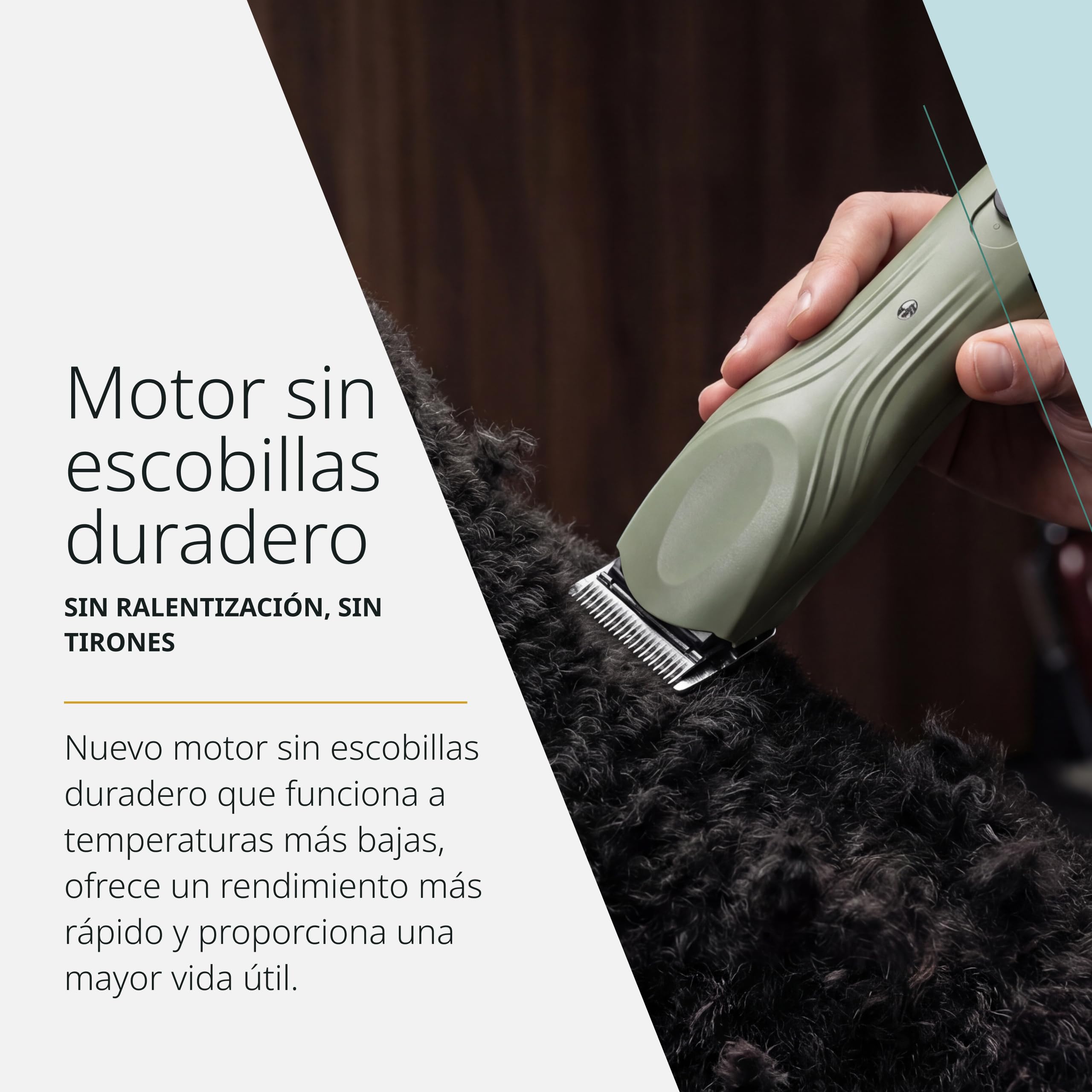 Wahl KMC+ Pet Clipper – Motor Sin Escobillas, Carcasa Texturizada, Dos Velocidades, 120 Minutos de Autonomía