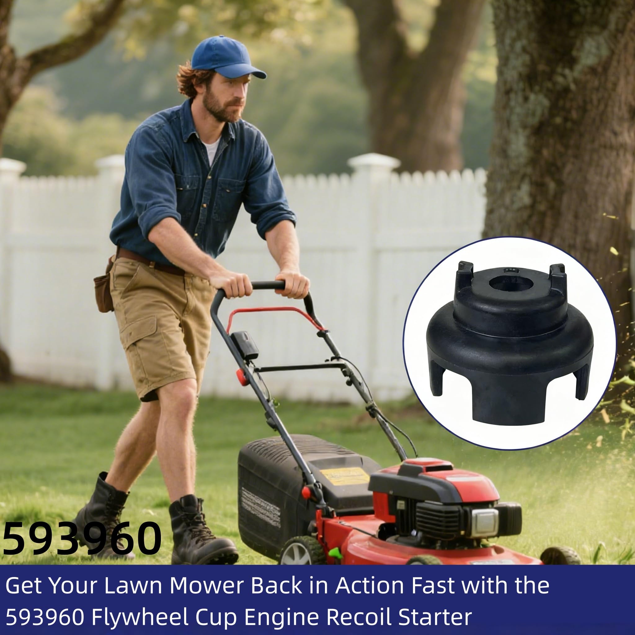 Amazon.com : 593960 Flywheel Cup Engine Recoil Starter - Lawn