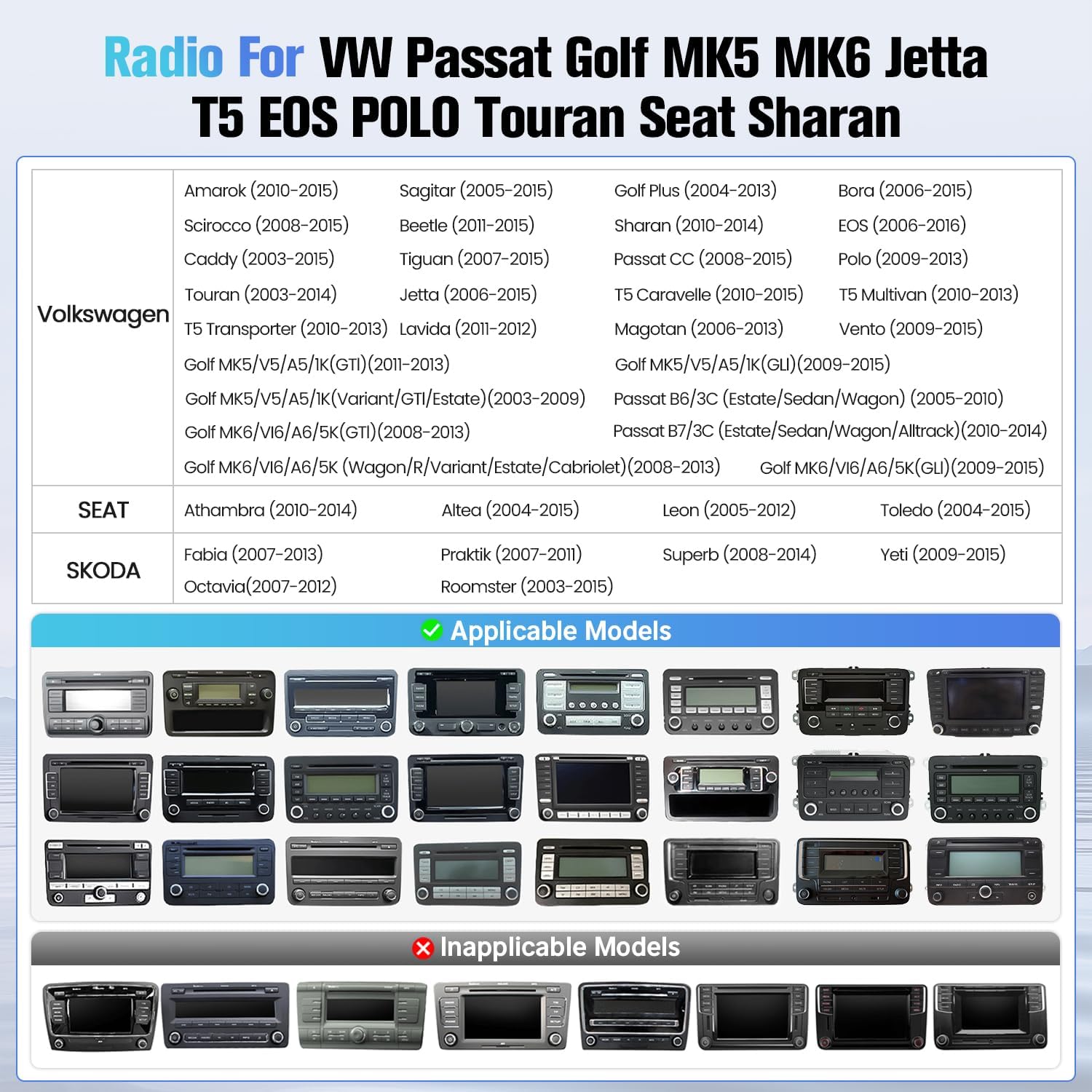 Naifay Android 12 Car Stereo for VW Volkswagen Jetta Passat Beetle Tiguan Touran Caddy Seat Golf, 7inch Touchscreen for Jetta Radio with CarPlay Android Auto Bluetooth GPS WiFi FM Camera MIC