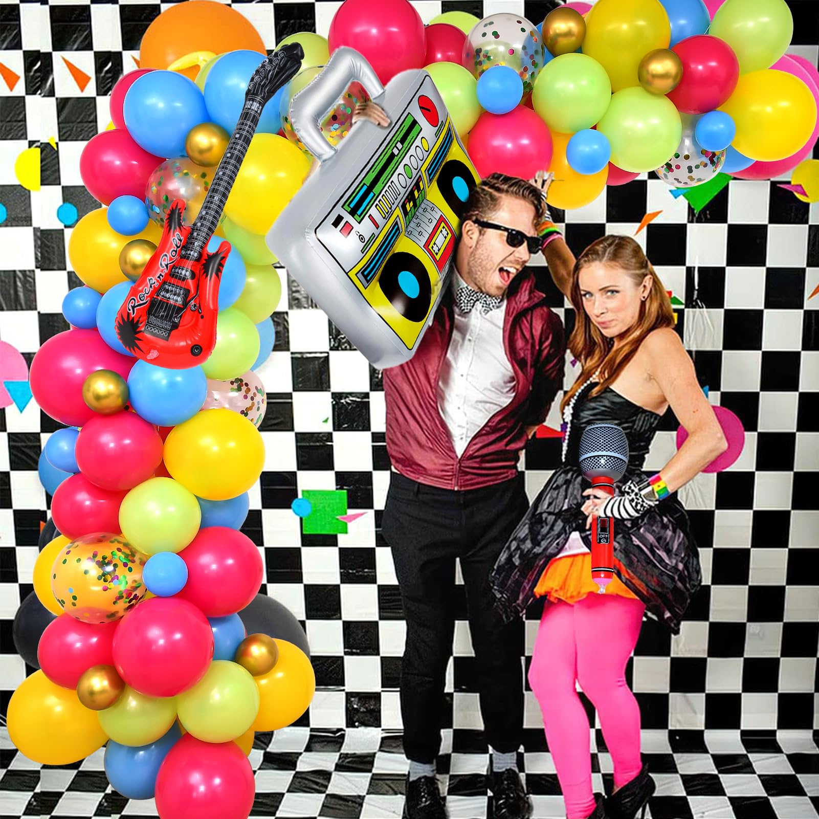 Discobalballonnen, 12 stuks, discoballen, meerkleurige discofolieballonnen, 55 cm, 4D-ballonnen, ballonnen voor discothemafeest, verjaardagsfeest, Mitzvah, afstudeerfeest, decoratie, feestdecoratie