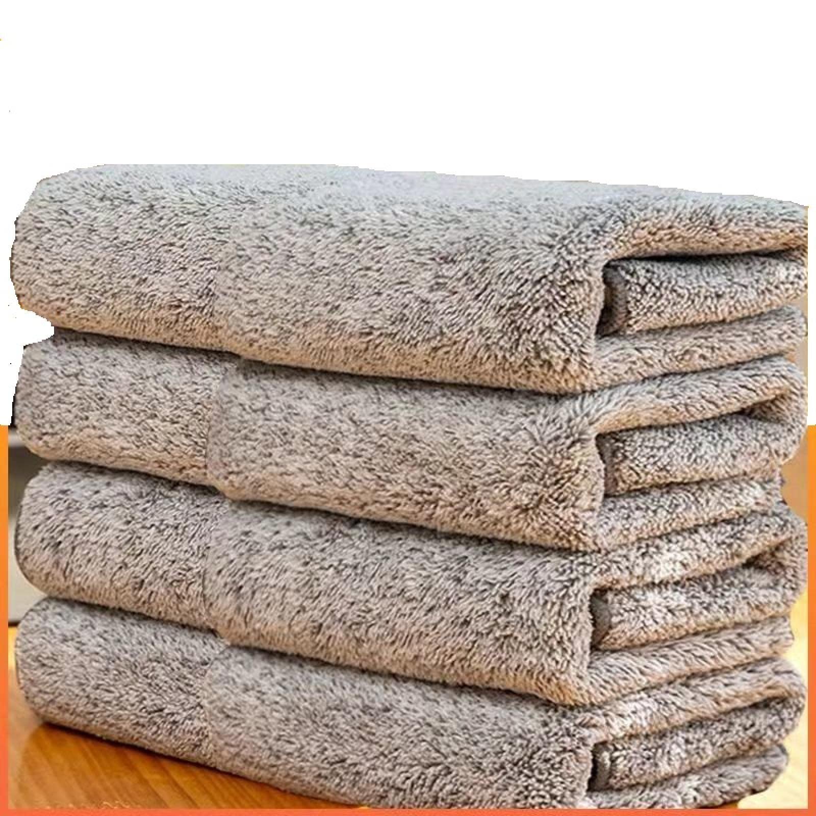 竹炭纤维加厚吸水抹布不掉毛不沾油厨房家用清洁竹纤维去油洗碗巾