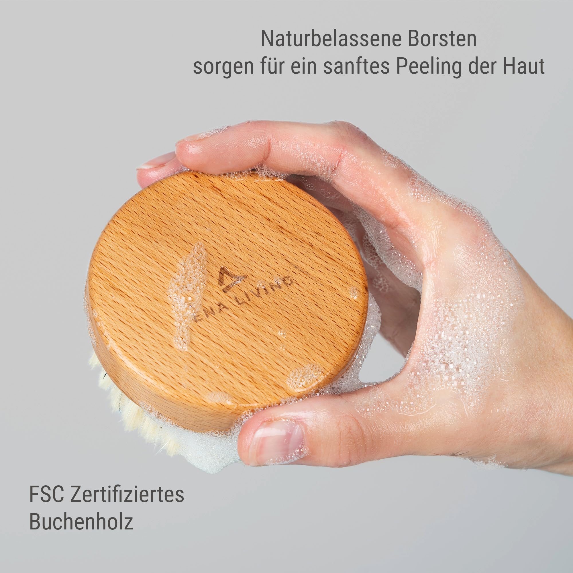 Badebürste Ena Living Buchenholz ohne Stiel