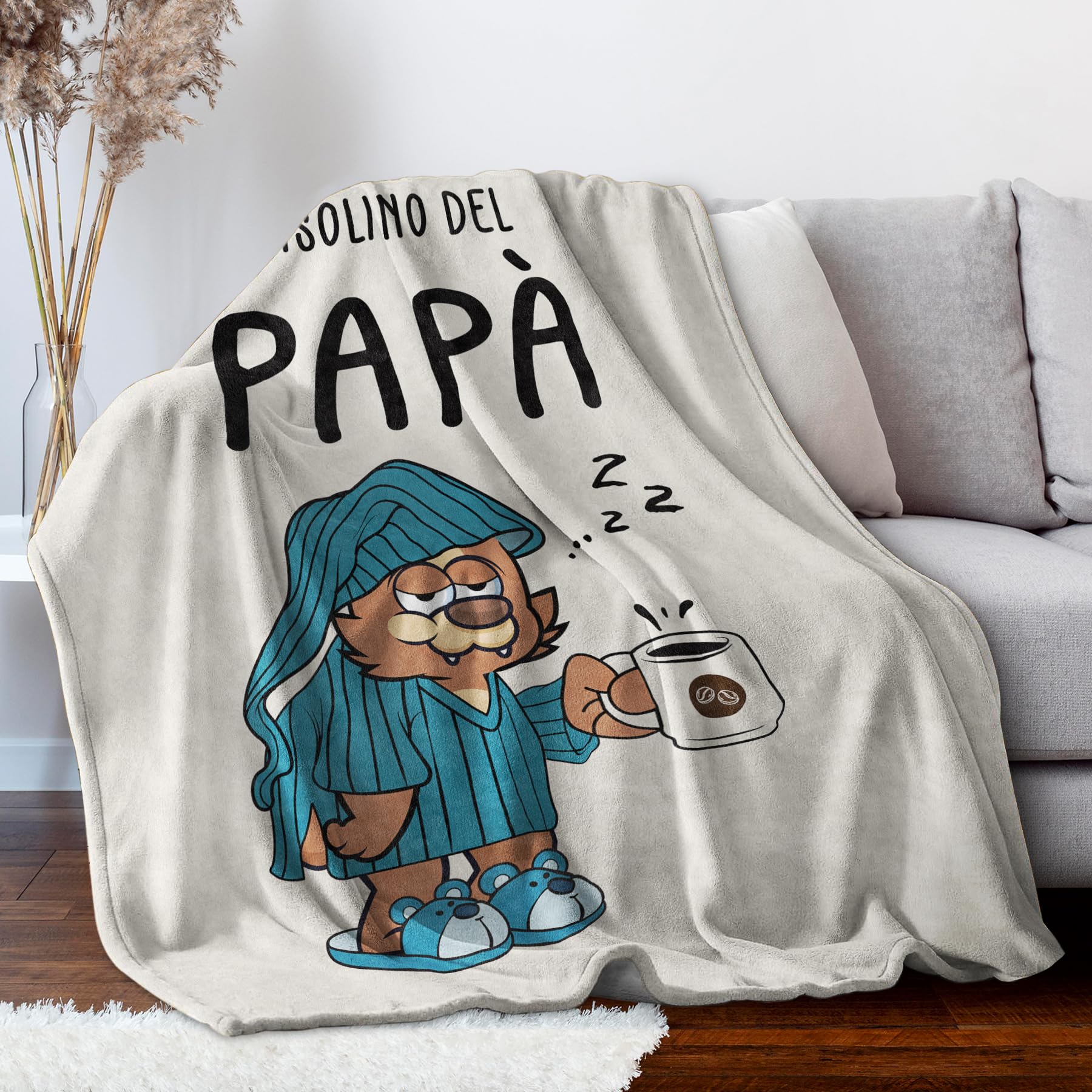 Regalo Natale per Papà, Regalo Papà, Regalo Papà Compleanno, Idee Regalo Papà, Regali per Papà, 50×60 pollici Flanella Coperta, Regalo Festa del Papà