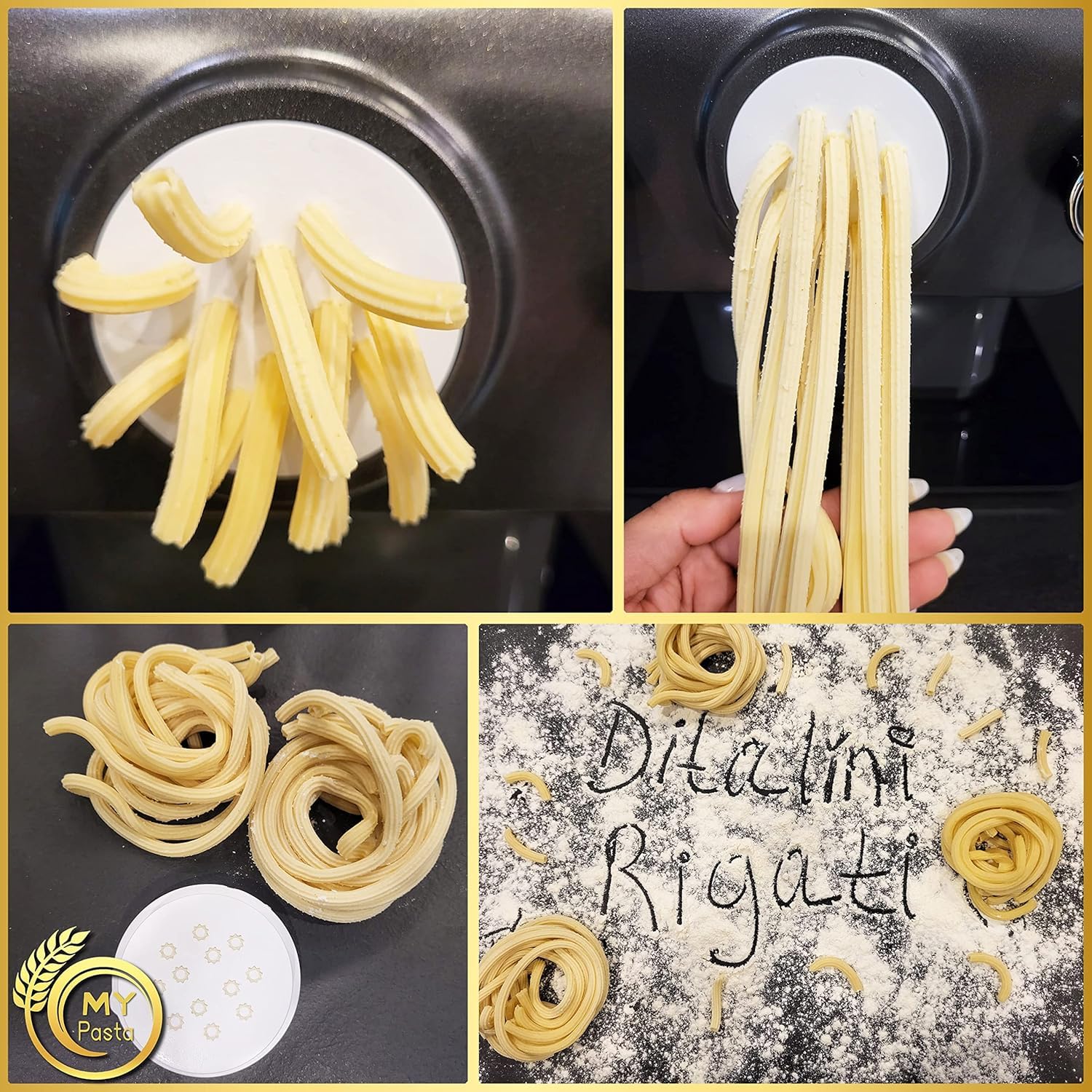 MY Pasta - Bucatini 3mm - Accessori per pastamaker, per pasta fresca