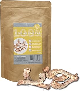 BARFAWAY Chicken Necks, Freeze-Dried Chew Snack for Dogs, 100% Natural, No Additives, Made in Germany, Odourless, 500 g product image