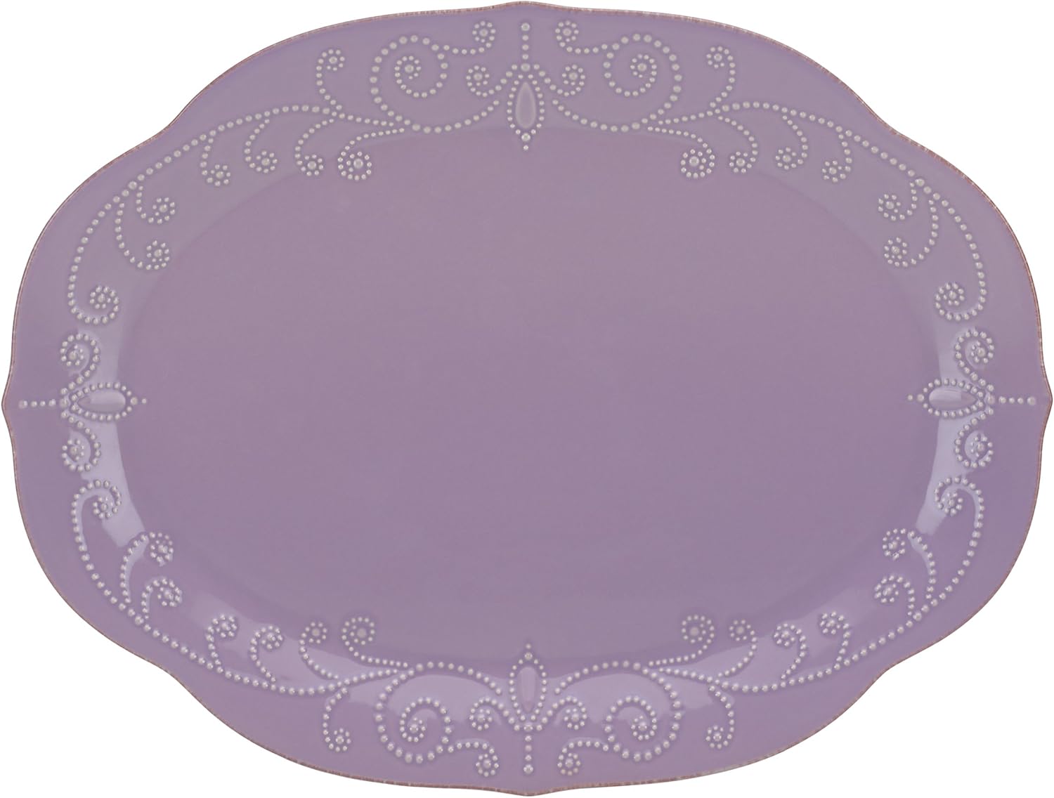 Lenox French Perle Violet Oval Platter