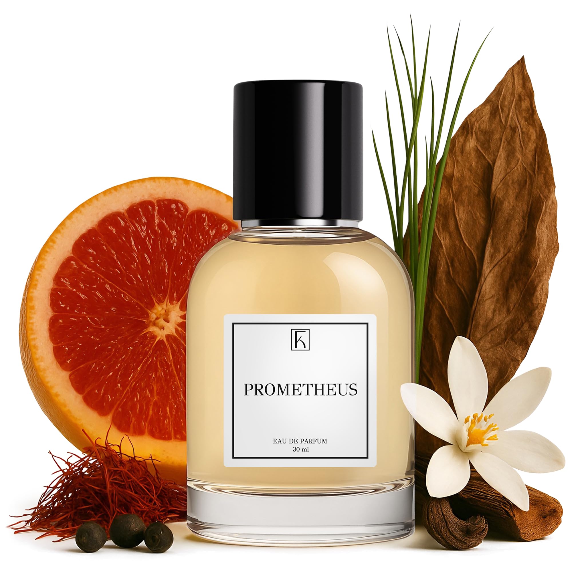 KAZAAR - PROMETHEUS - 30ml - Eau de Parfum für Herren - Holzige Duftnoten von Tonkabohne, Vanille & Moschus - mit 20% Parfümöl bis zu 8h lang anhaltender Duft - aus Schweizer Manufaktur