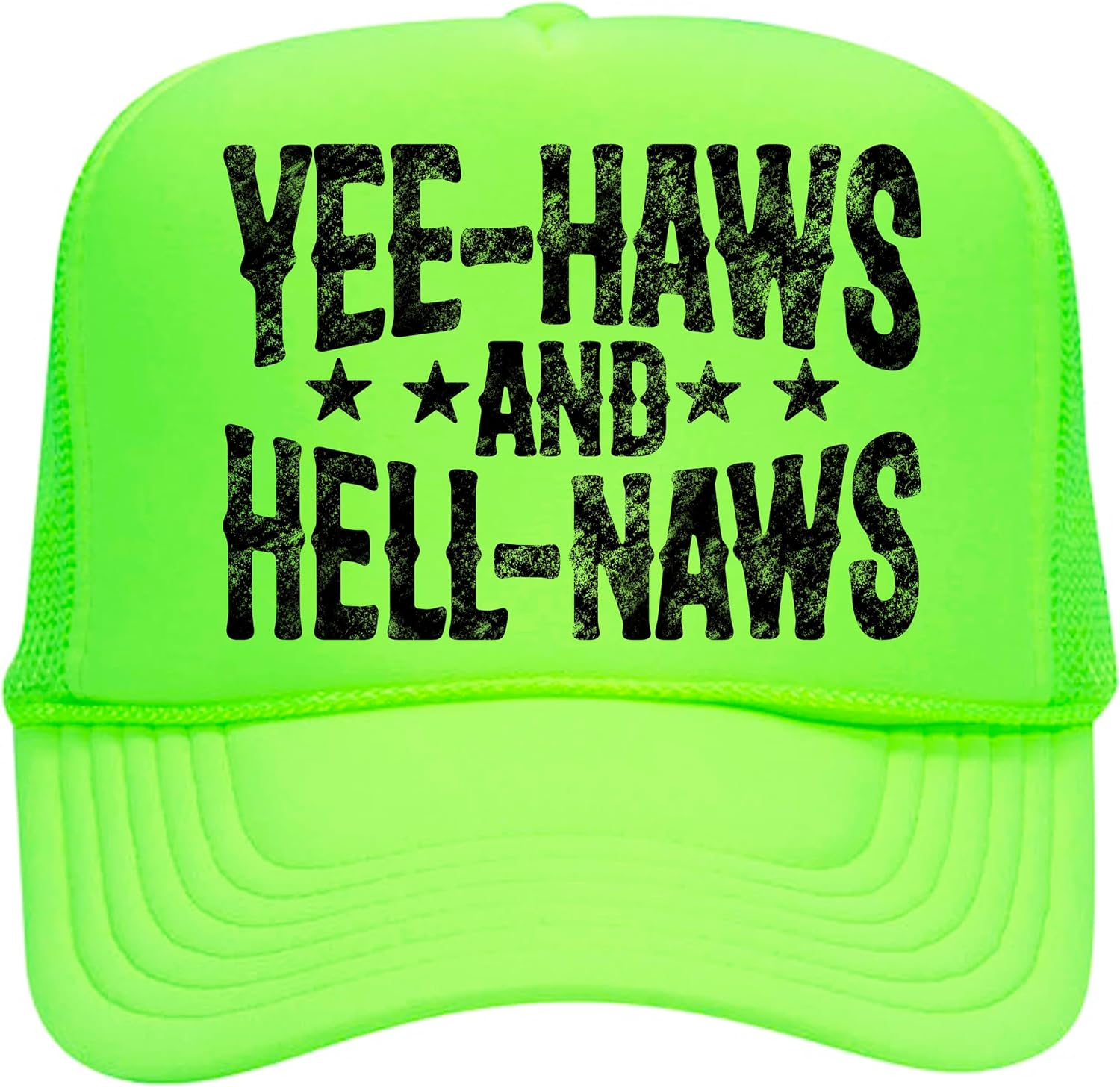 Yee Haws and Hell Naws Women and Teens Classic 5 Panel Mesh Snap Back Trucker Hat