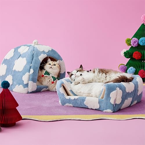 Lesure Cute Cat Beds for Indoor Cats — detail view