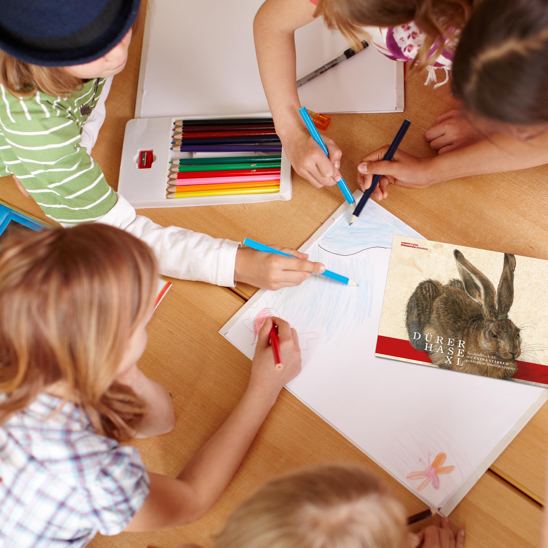 Edition Dürer Drawing Pad Grained A3 12 Sheets 130gsm Colouring Pad for Children and Adults