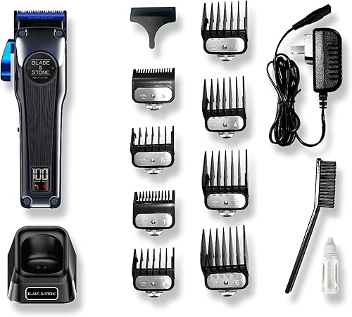 Miniatura 8 de Blade & Stone Cortadora de pelo profesional de peluquero para hombres PC801  Cuchilla Diamond-S  Tecnología Micro-Gap  Motor digital profesional de