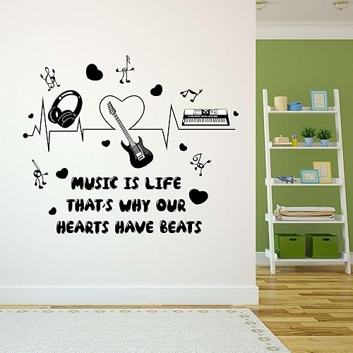 Miniatura 15 de Design With Vinyl Calcomanía de pared nostálgica Walkman Cassete Player con auriculares extraíble - Tamaño: 24 in x 40 in