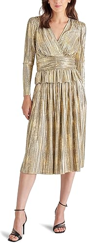Steve Madden Apparel Women's Darcy Skirt, Gold