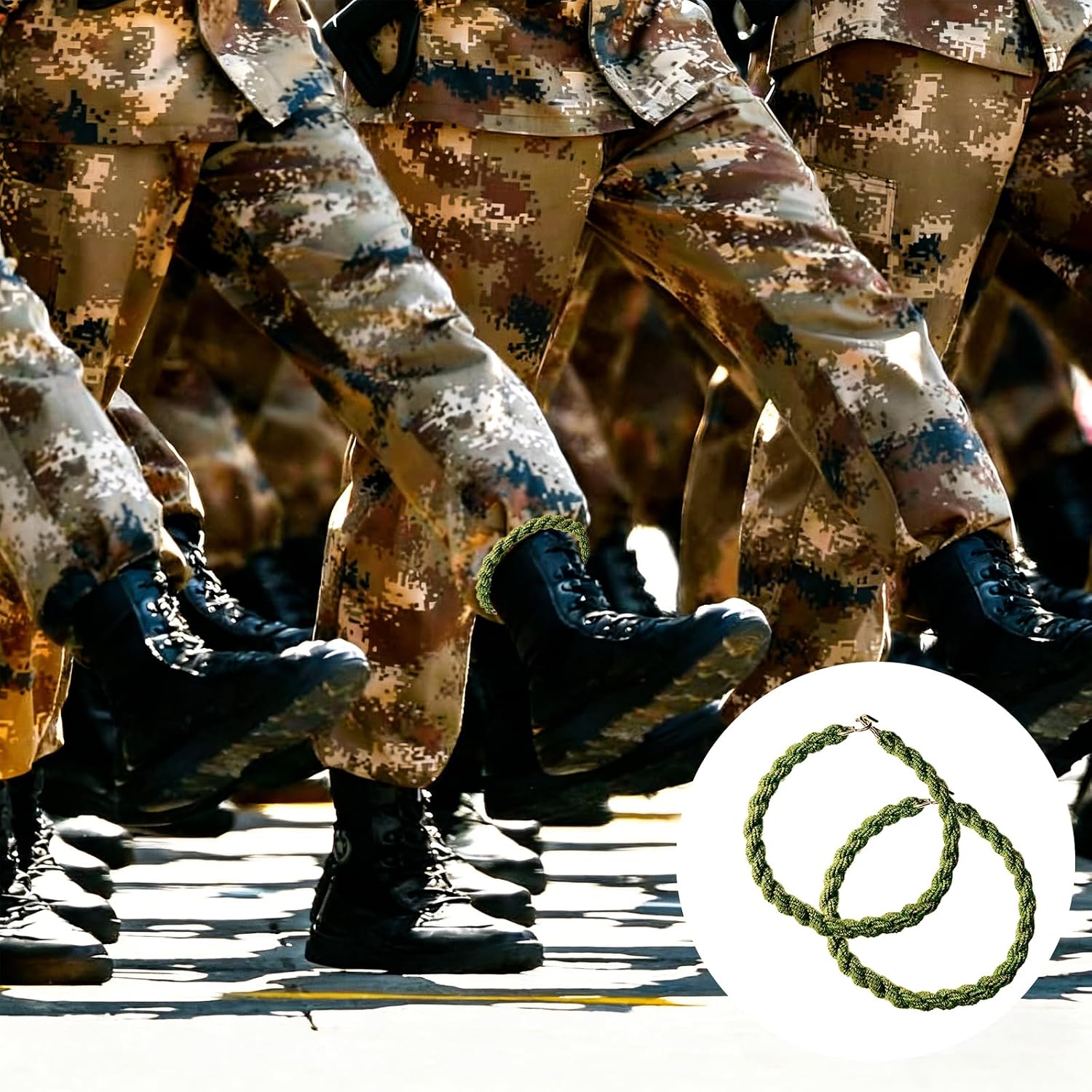 Military Boot Blousers, Elastic Straps, Tactical Trouser Bands for Cowboy Work Boots and Camo Pants