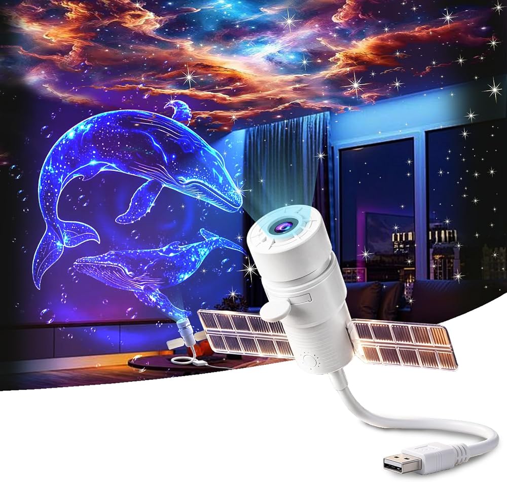 Galaxy Projector Night Light, HD Night Light Ocean Projector for Bedroom — 사진 1