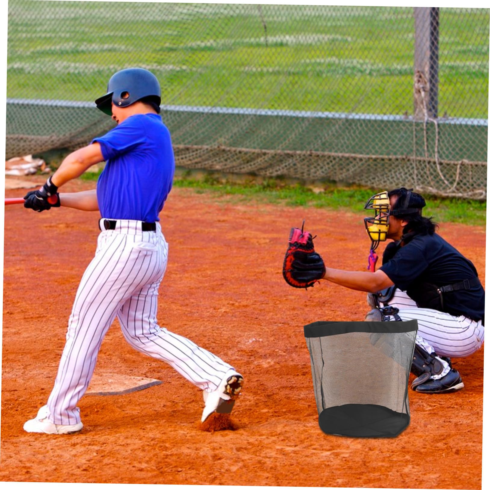 UPKOCH Bolsa de Malla Grande para Equipo Deportivo con Cierre de Cordón Resistente y Espaciosa para Balones de Baloncesto Fútbol y Béisbol Almacenamiento y Transporte Fácil para Deportes