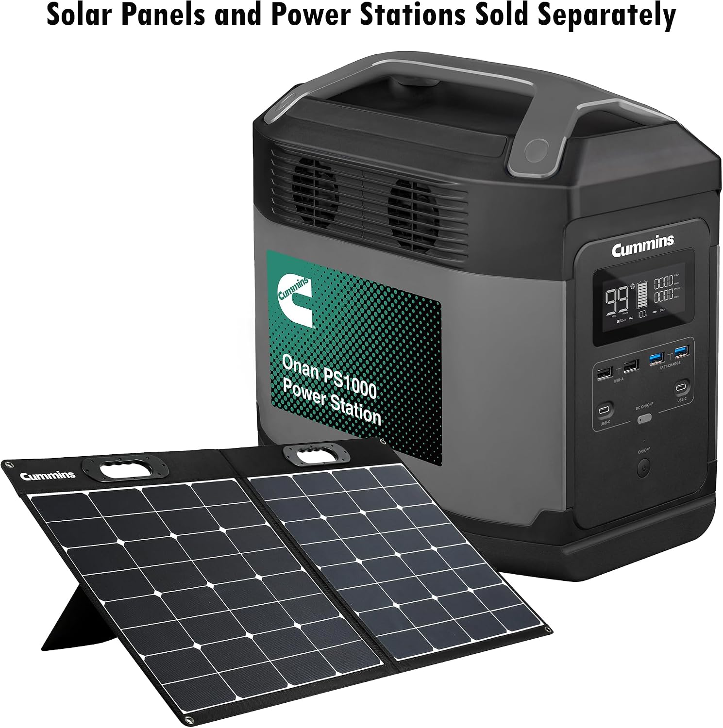 Cummins Onan Solar Panel SP100, 100 Watt, Compatible with Cummins Power Stations for a Mobile Lifestyle