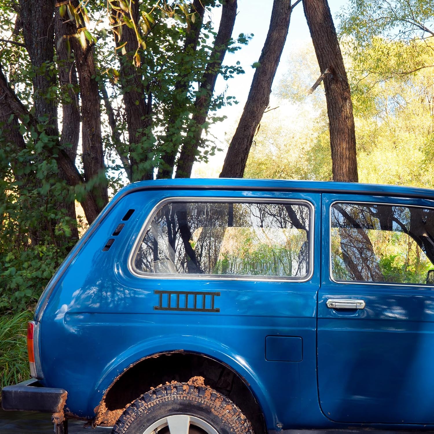 Magnetic Ladder, 7.87x2.36in 3D Print Magnetic Little Ladder Magnetic Ladder for Car Small Magnetic Ladder Widdle Wader Ladder Little Ladder Magnet Suitable for Car Truck SUV(Black)