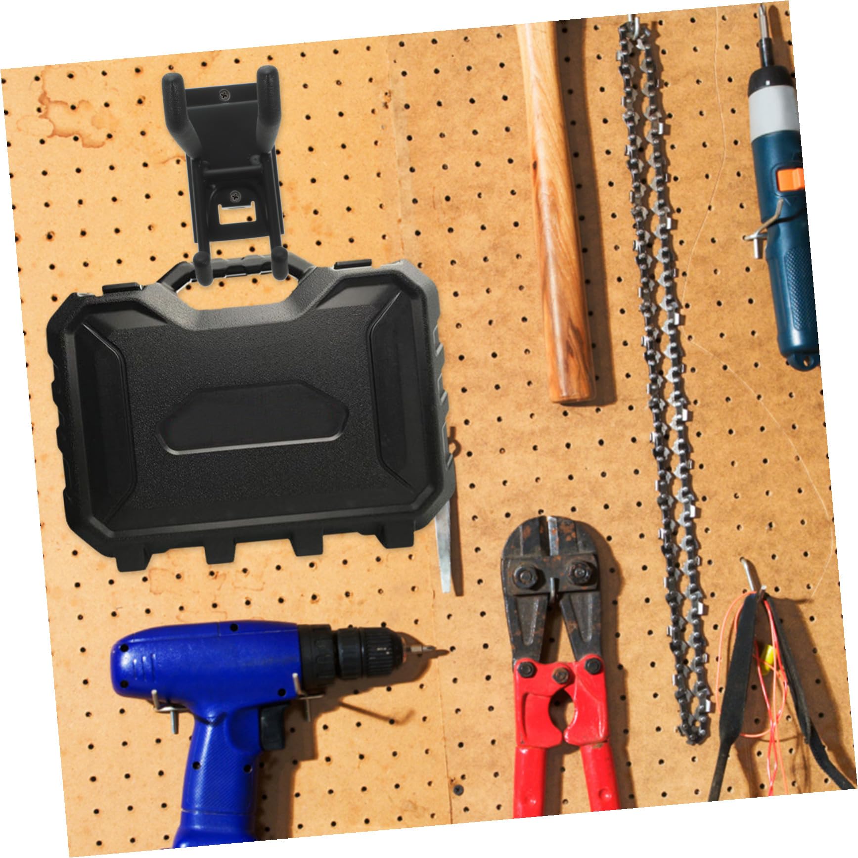 DOITOOL 4 Piezas Ganchos De Garaje De Pared Colgador De Herramientas Gancho De Utilidad De Garaje Ganchos De Pared De Alta Resistencia Gancho Resistente El Puerta Black Aerosol De Plástico