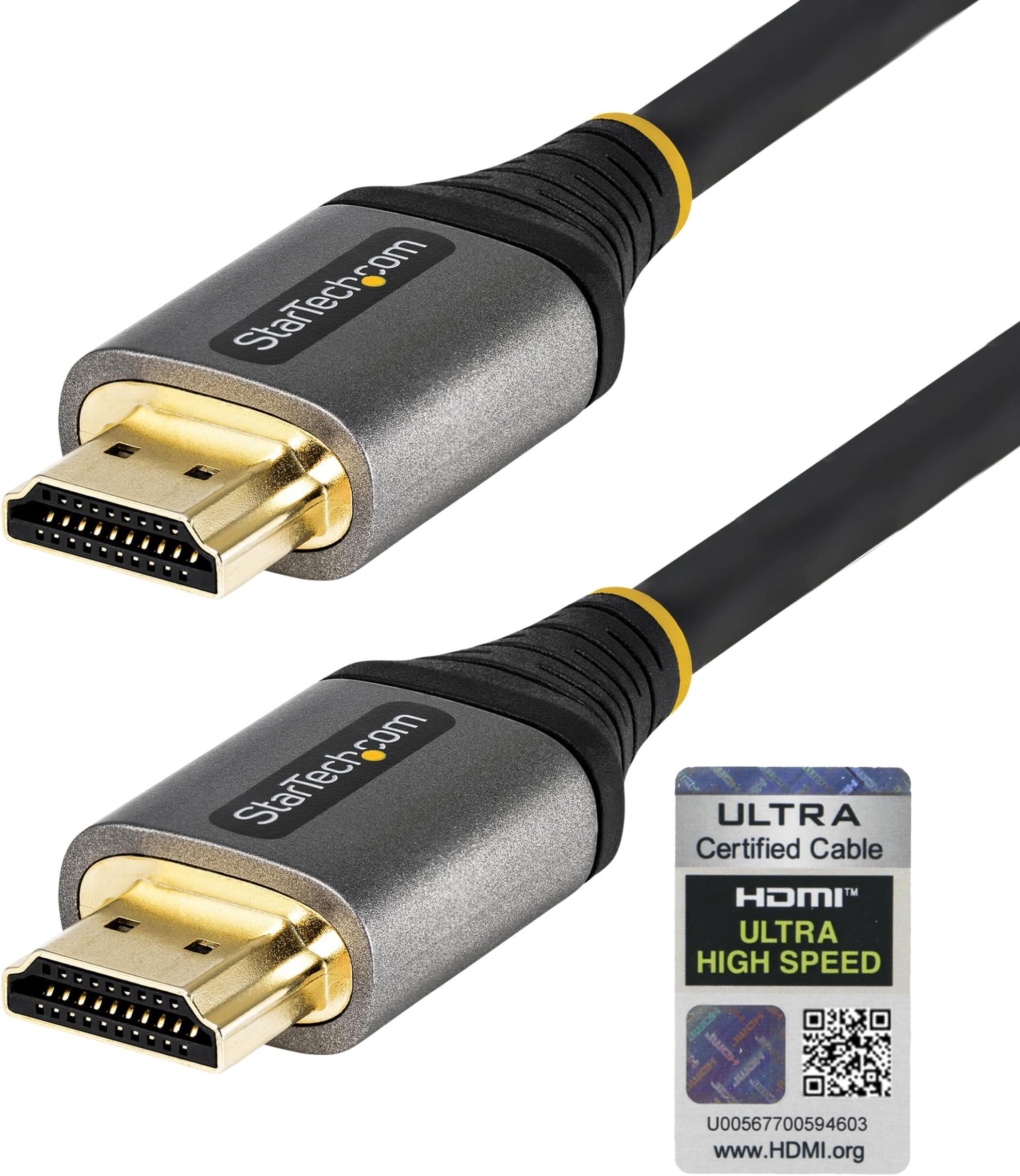 com 10ft (3m) HDMI 2.1 Cable - Certified Ultra High Speed 48Gbps - 8K 60Hz/4K 120Hz HDR10+ eARC - Ultra HD Monitor/TV/Display Cable - Flexible TPE Jacket (HDMM21V3M)