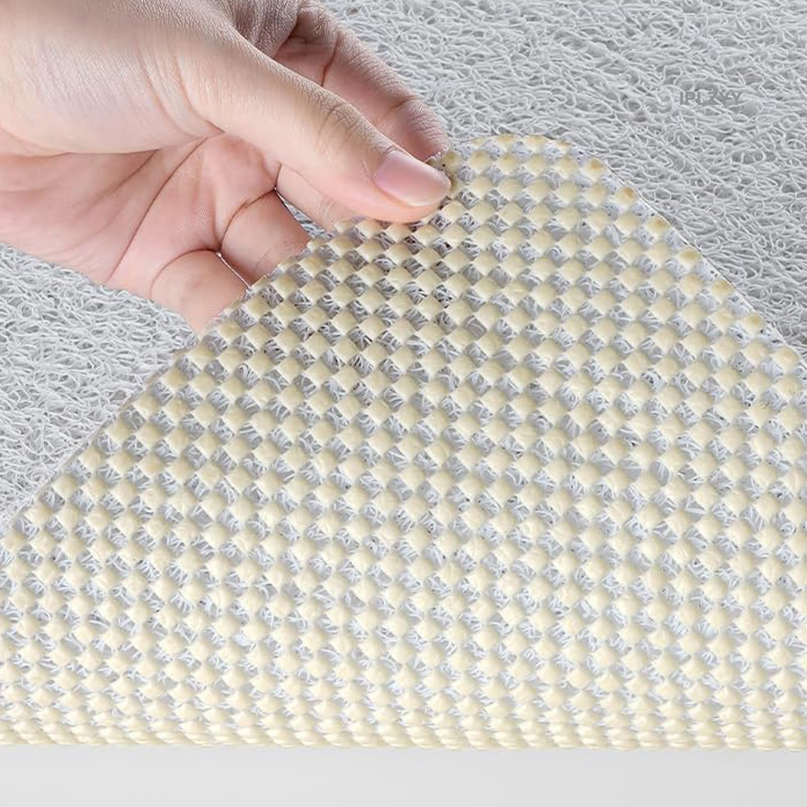 Tappetino da doccia antiscivolo in morbido PVC luffa tappetino da bagno per aree doccia umide strutturate e lisce, C, 75 x 120 cm