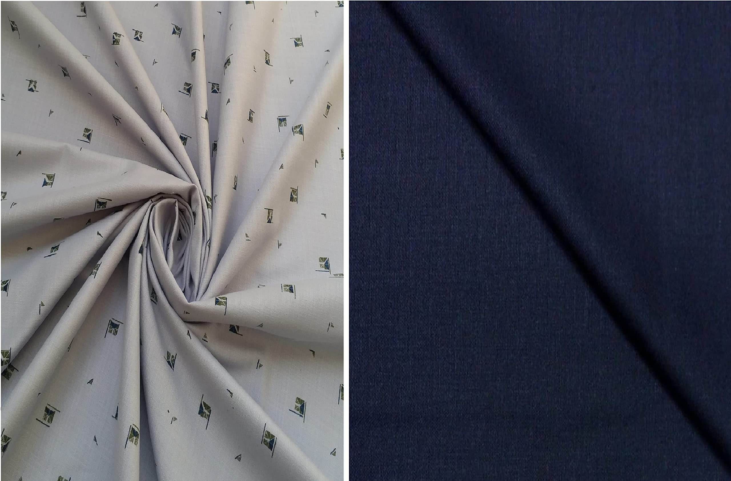 Pri & Su CottLinns Combo of Cotton Floral Shirt 500011 & Trouser 90004-picture-3