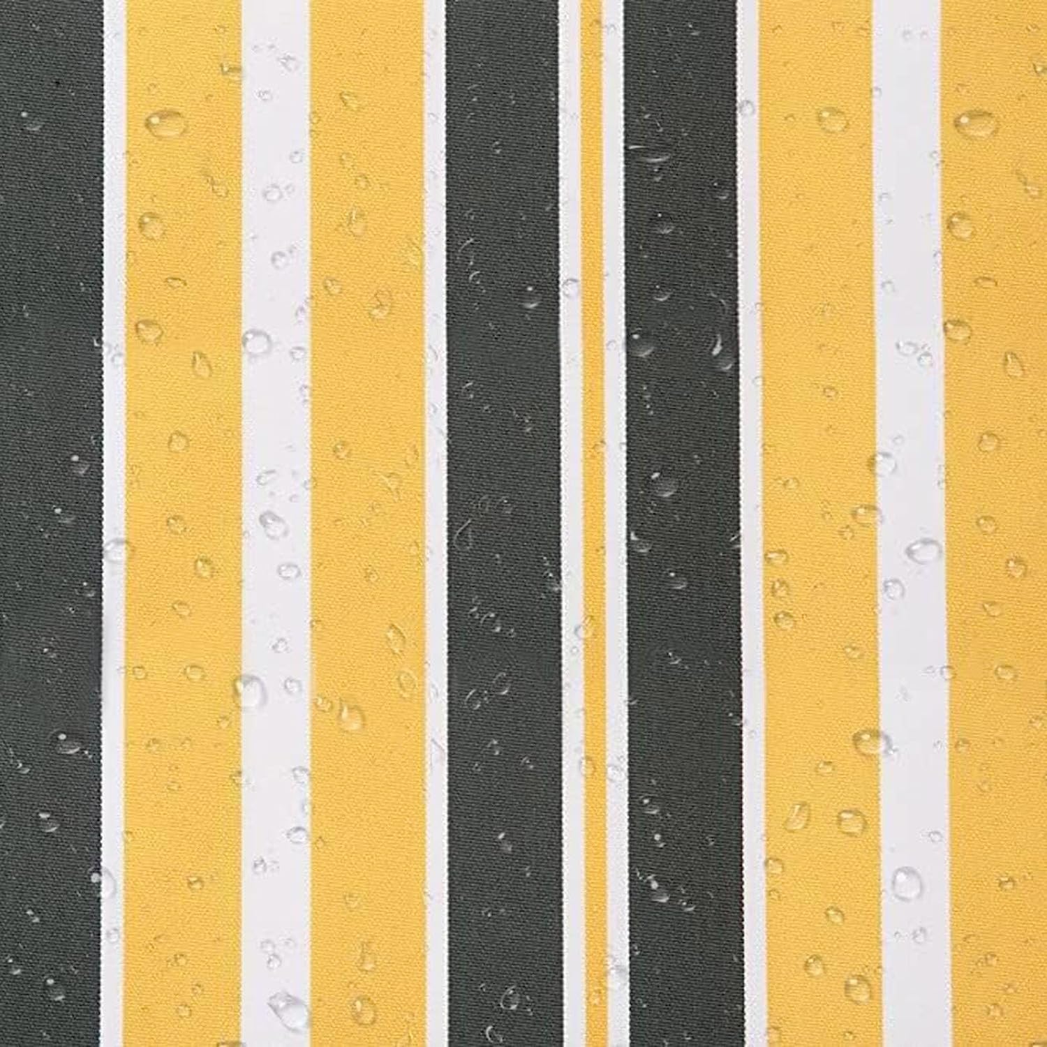 Générique Toile De Rechange Store Banne, Tissu De Remplacement pour Auvent, Toile D'Auvent Tissu De Rechange pour Store Banne, Extérieur Tissu Remplacement pour Auvent Anthracite(Yellow Stripes,3x2m)