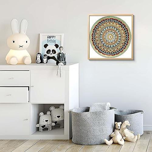 Miniatura 5 de Hibah Kits de pintura de diamantes para adultos, mandala, manualidades de diamantes para niños principiantes, arte de gemas de forma especial 5D,