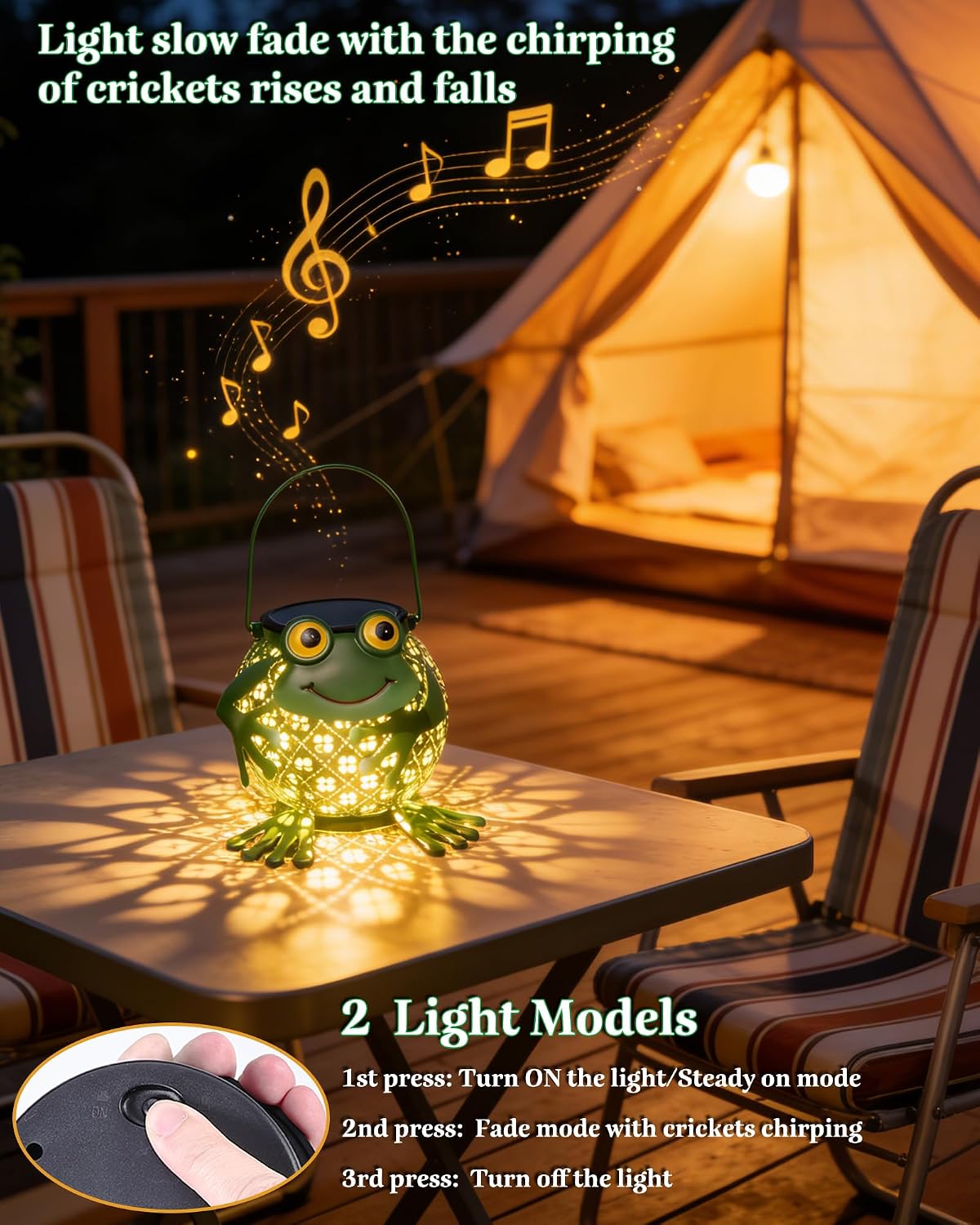 Solar Lanterns Outdoor, Solar Lights Outdoor Garden Decor, Waterproof Outdoor Hanging Lantern Solar Garden Lights Frog for Outside Patio Yard, Lawn, Porch, Backyard Decoration