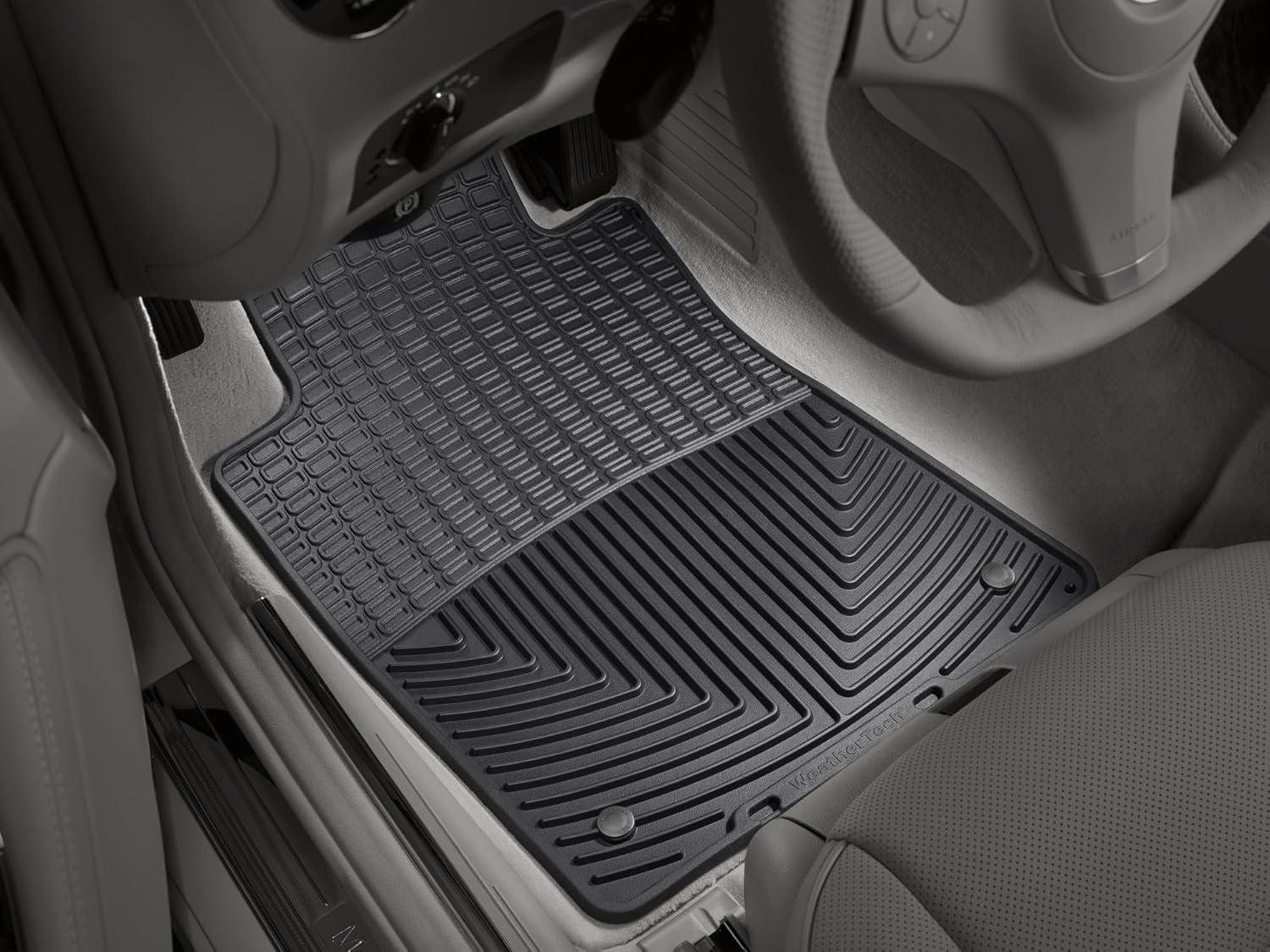 WeatherTech All-Weather Floor Mats for Mercedes E 55 AMG, E 63 AMG, CLS-Class - 1st Row (W37), Black