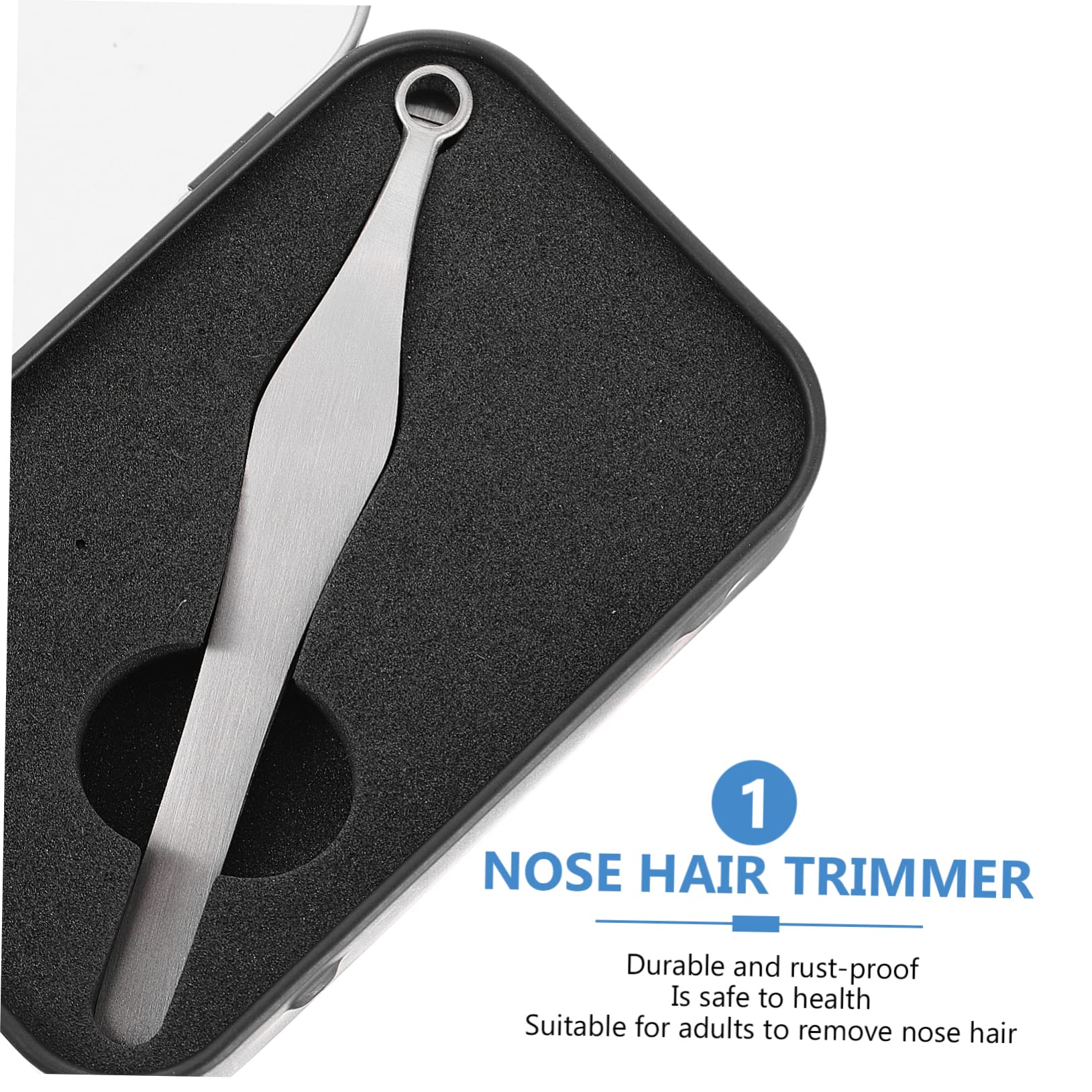 Beavorty 3pièces Pince à Épiler Pour Poils De Nez Inoxydable Avec Tête Ronde Outil De Coupe Ergonomique Pour Hommes Et Femmes Parfait Pour Usage Domestique Ou Professionnel