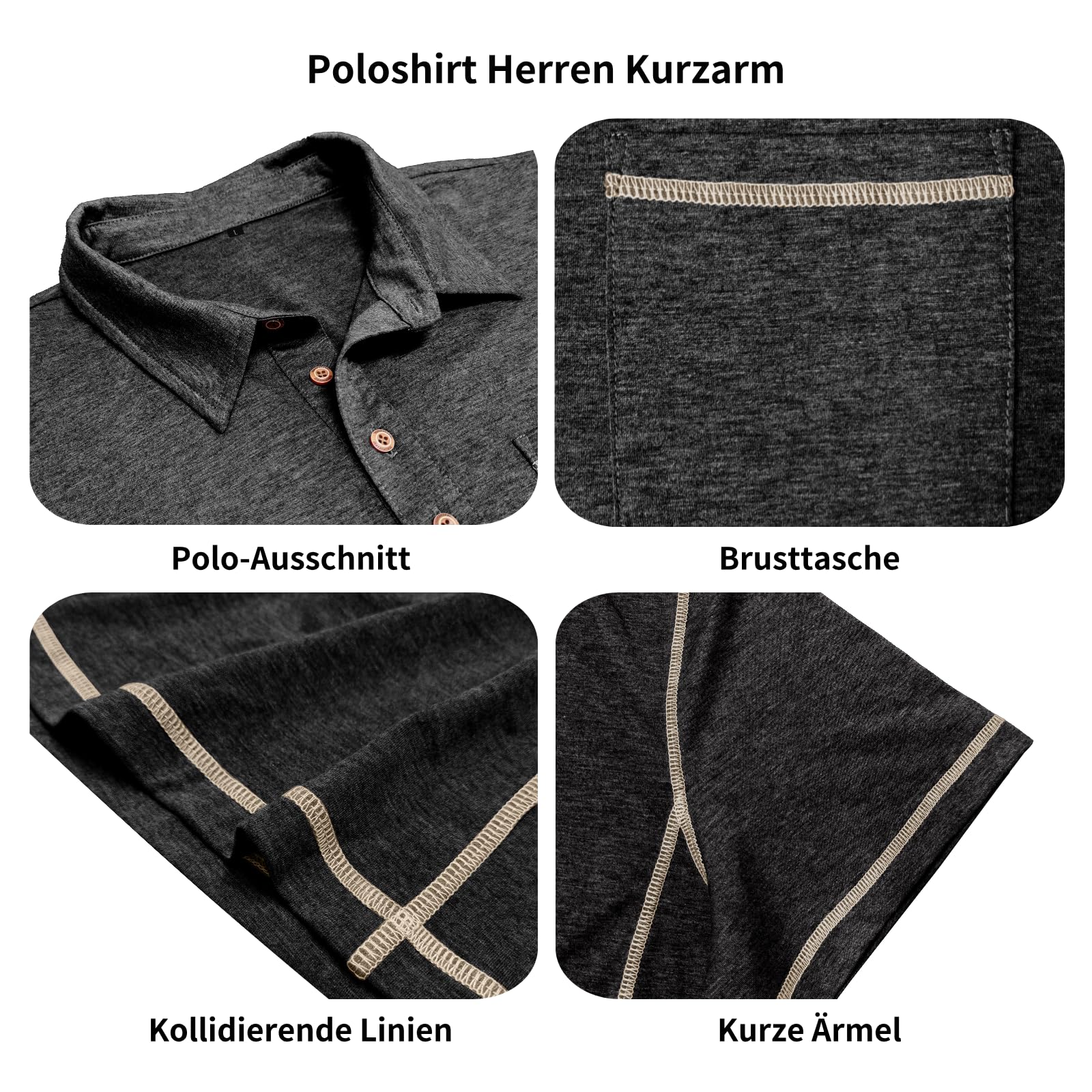 Koszulka polo męska z krótkim rękawem, koszulka polo dla mężczyzn, sportowa, na lato, krój slim fit, Classics M-3XL