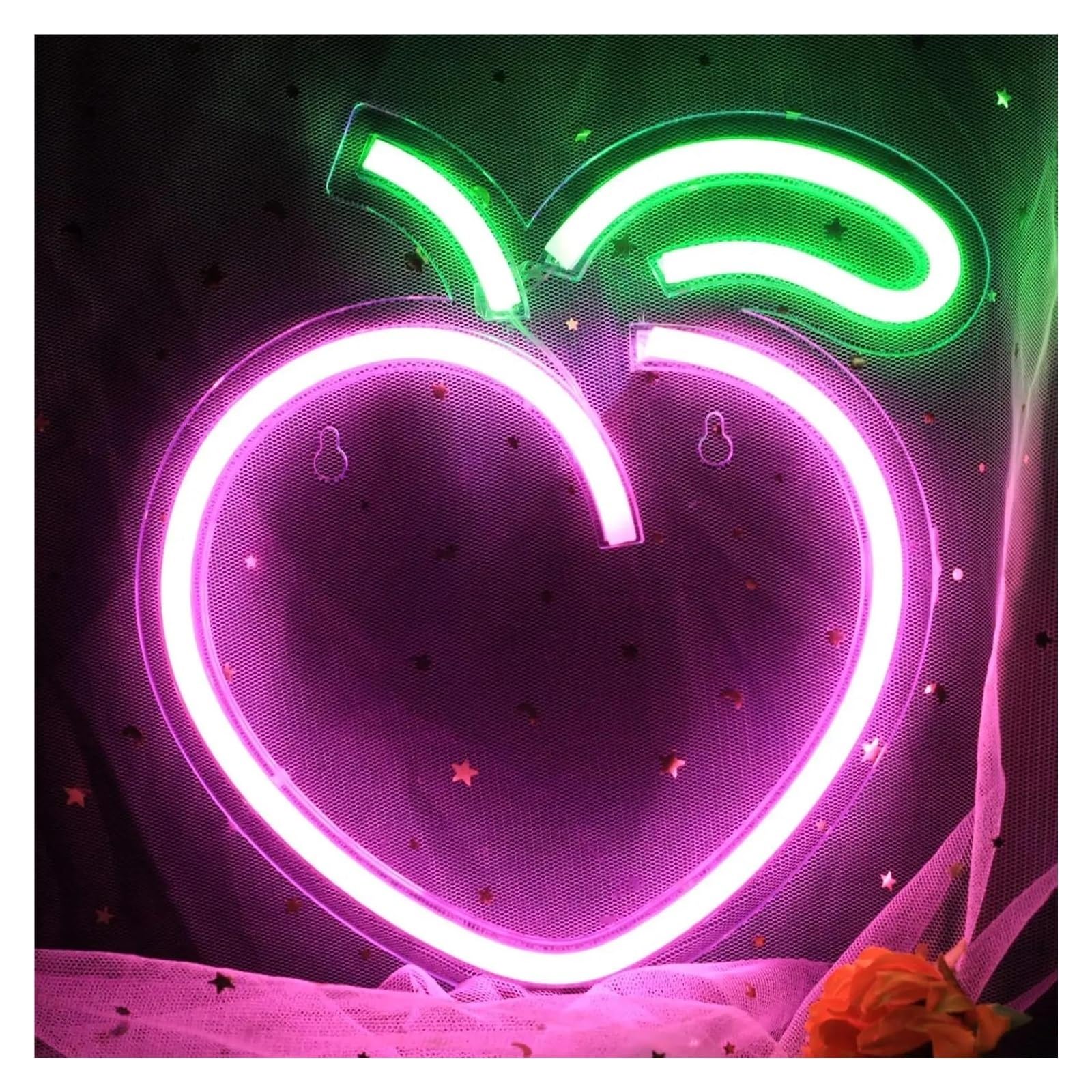 Per pesca per rosa per luci al per neon per alimentazione per Luminosità regolabile Pesca per per neon