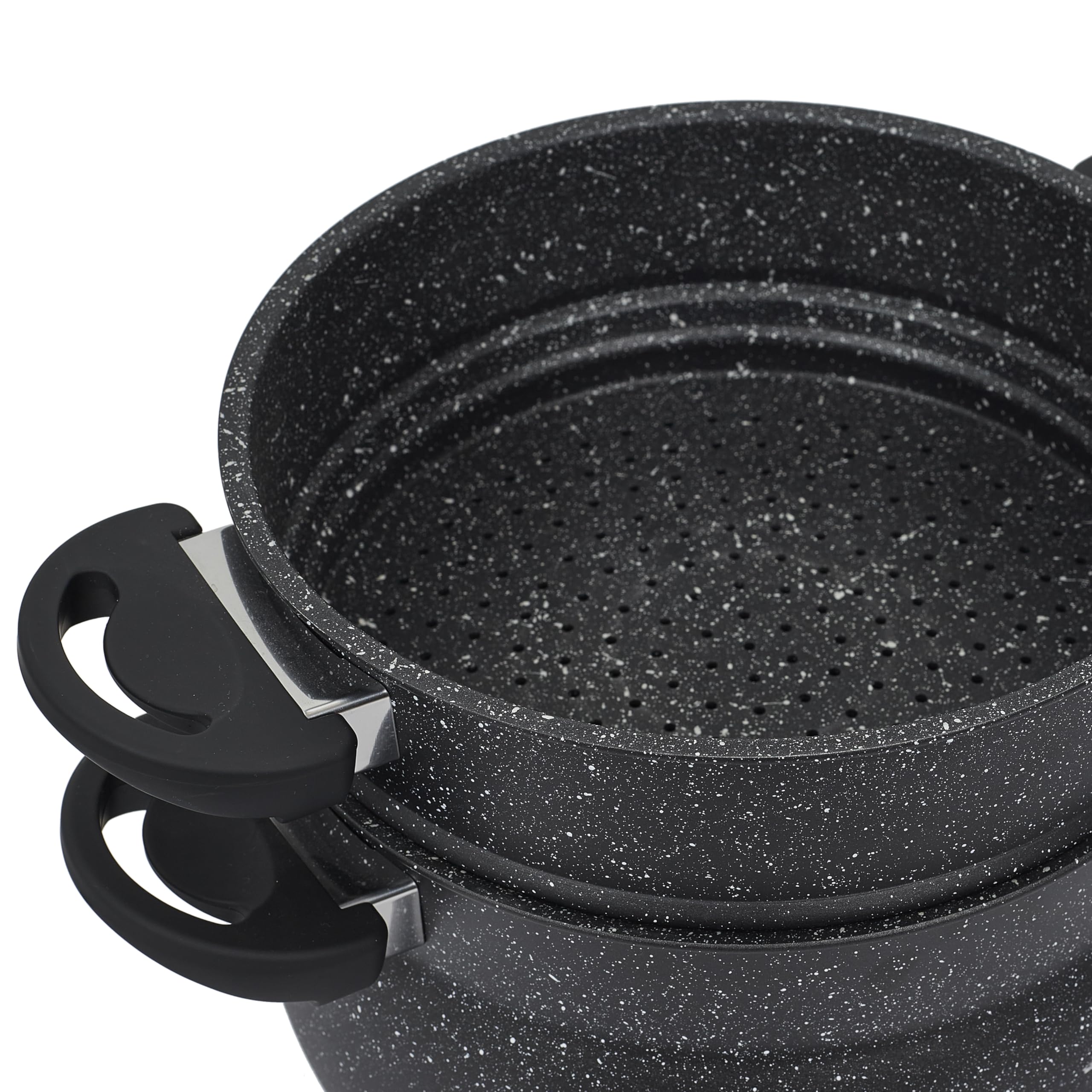 Cook Concept - Kc2548 - Couscoussier Effet Pierre D26 cm Cuisine Cuisson Poele et Casserole