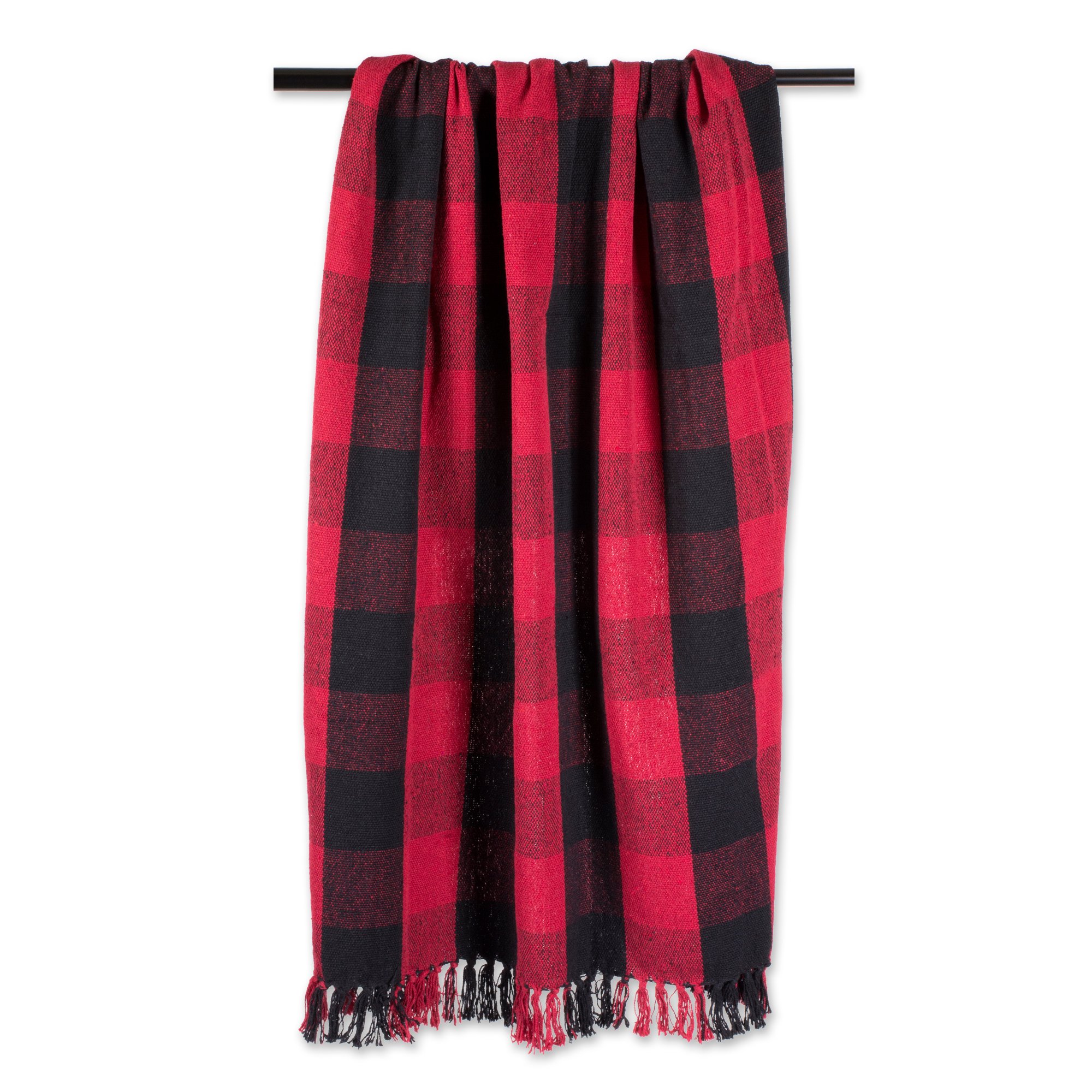 DII Camping BBQ's Beaches Everyday Blanket, Red & Black, 50 x 60 Inches - Image 3