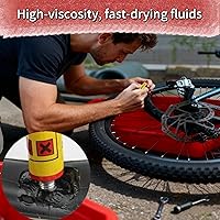 Vista 3 de Kit de reparación de neumáticos de bicicleta, kit de parches de tubo de bicicleta de 80 piezas con palancas de neumáticos de bicicleta, parche