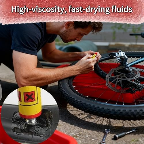 Miniatura 3 de Kit de reparación de neumáticos de bicicleta, kit de parches de tubo de bicicleta de 80 piezas con palancas de neumáticos de bicicleta, parche