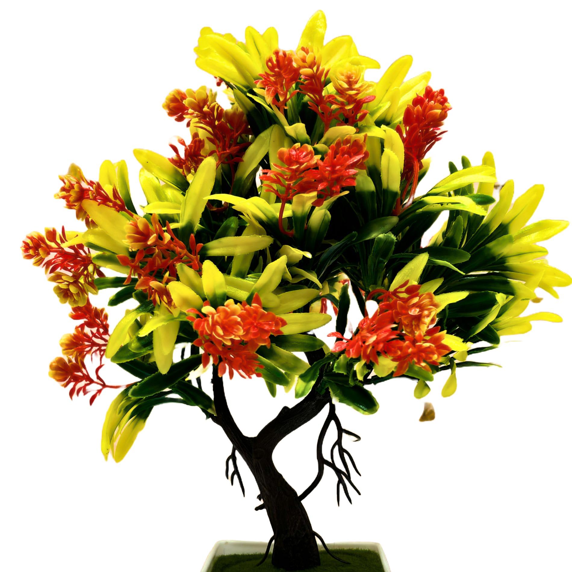 Dekorly Artificial Plant with Plastic Pot (Green, 1 Piece) - Image 4 thumbnail