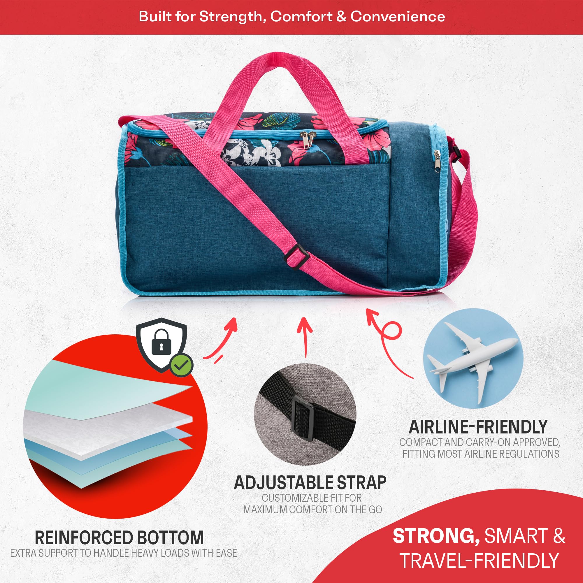 meteor 20 40 L Sporttasche - Kinder Badetasche Herren schwimmtasche Schultertaschen Reisetasche Urlaubstasche klein Fitnesstasche Riementasche Schule Taschen Kindertaschen